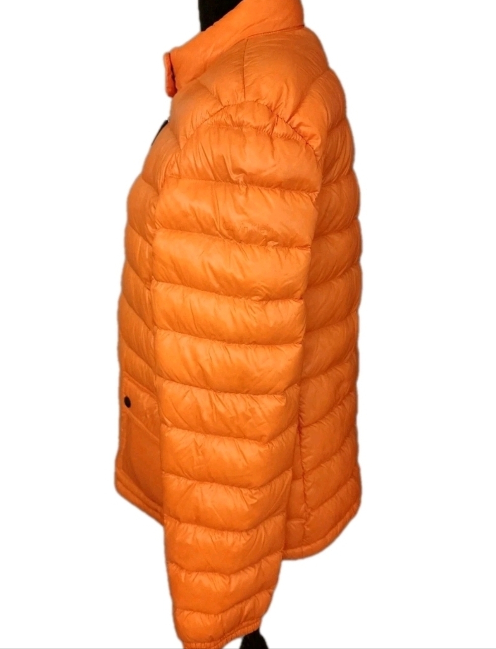 Calvin Klein Women Orange Lightweight Packable Puffer Jacket Size Large - Picture 3 of 9